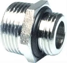 Alleen Vandaag Thermrad rechte koppeling, verloopnippel 1/2" x 3/4" (buitendraad x buitendraad)