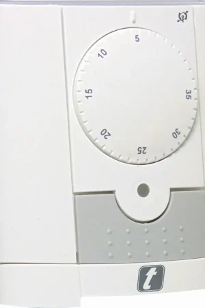 Koopje Thermrad RF(draadloos), analoge thermostaat, inclusief batterijen 2x AA, wit