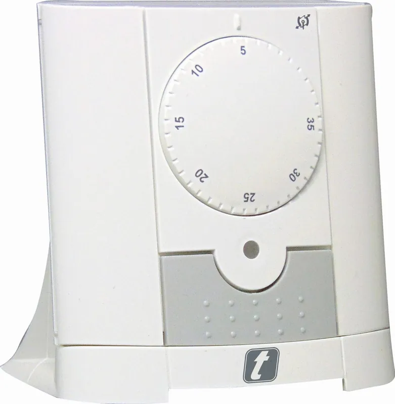 Koopje Thermrad RF(draadloos), analoge thermostaat, inclusief batterijen 2x AA, wit