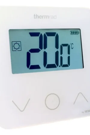 Thermrad RF(draadloos), digitale thermostaat met batterijen 2x AA, met 3 sensitive touch drukknoppen Superprijs