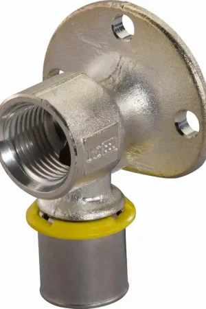 Fabrieksprijs Uponor MLC pers muurplaat gas met flens 20mmx1/2" Binnendraad 1030577