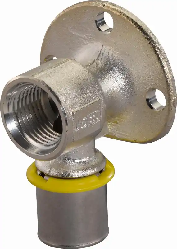 Fabrieksprijs Uponor MLC pers muurplaat gas met flens 20mmx1/2" Binnendraad 1030577