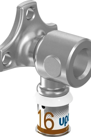 Actieprijs Uponor S-Press Plus Aqua pers muurplaat met korte flens 16mmx1/2" Binnendraad 1070639