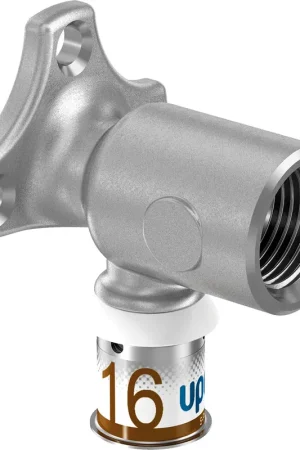 Betrouwbaar Uponor S-Press Plus Aqua pers muurplaat met lange flens 16mmx1/2" Binnendraad 1070644