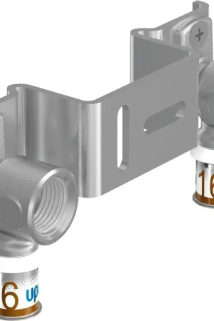 Uponor S-Press Plus Aqua pers muurplaatbeugel 16mmx1/2" Binnendraad Lengte = 150mm 1070664 Beste Prijs