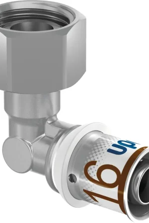 Uponor S-Press Plus Aqua pers SK-knie 90° Geberit 16mmx1/2"bi 1070658 Bestseller