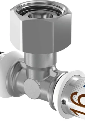 Gecertificeerd Uponor S-Press Plus Aqua pers SK-T-stuk Geberit 16x1/2"bix16mm 1070659