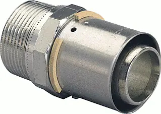 Express Levering Uponor S-Press pers puntstuk 50mmx1 1/2"bu 1046905