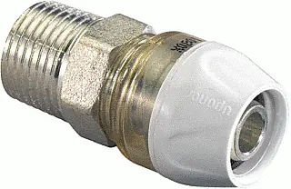 Uponor RTM puntstuk 20mm x 3/4" messing (insteek x buitendraad) 1048568 Alleen Vandaag