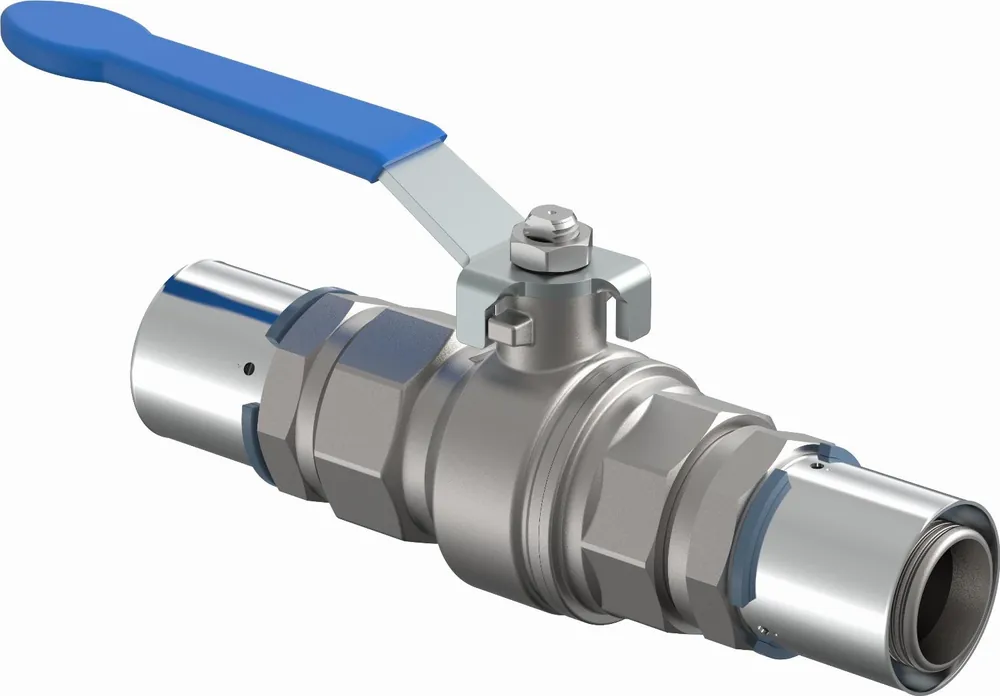Korting Uponor S-Press kogelkraan met hendel 40mm 1046607
