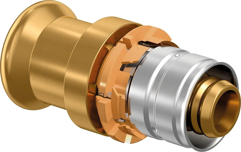 Uponor S-Press overgangskoppeling edelstaal/koper m. perscontour M 32x28Cu-S ST 1090685 Hoge Kwaliteit