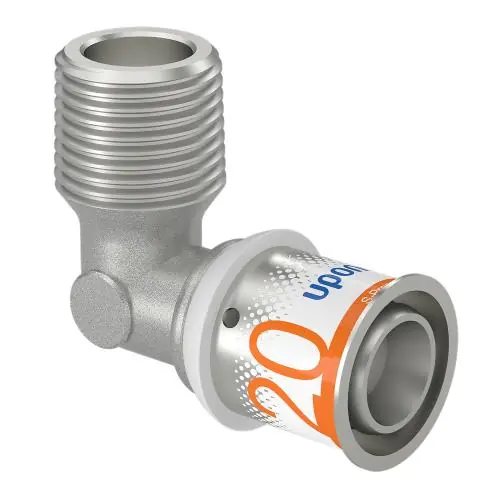 Uponor S-Press Plus pers knie 90° bu.dr. 20mmx1/2" 1070533 Laatste Versie