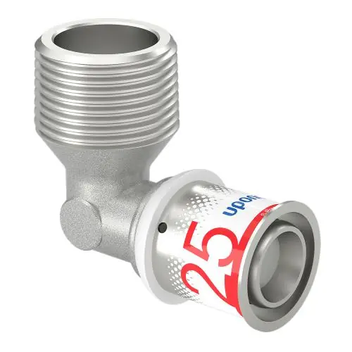 Koopje Uponor S-Press Plus pers knie 90° bu.dr. 25mmx1" 1070536