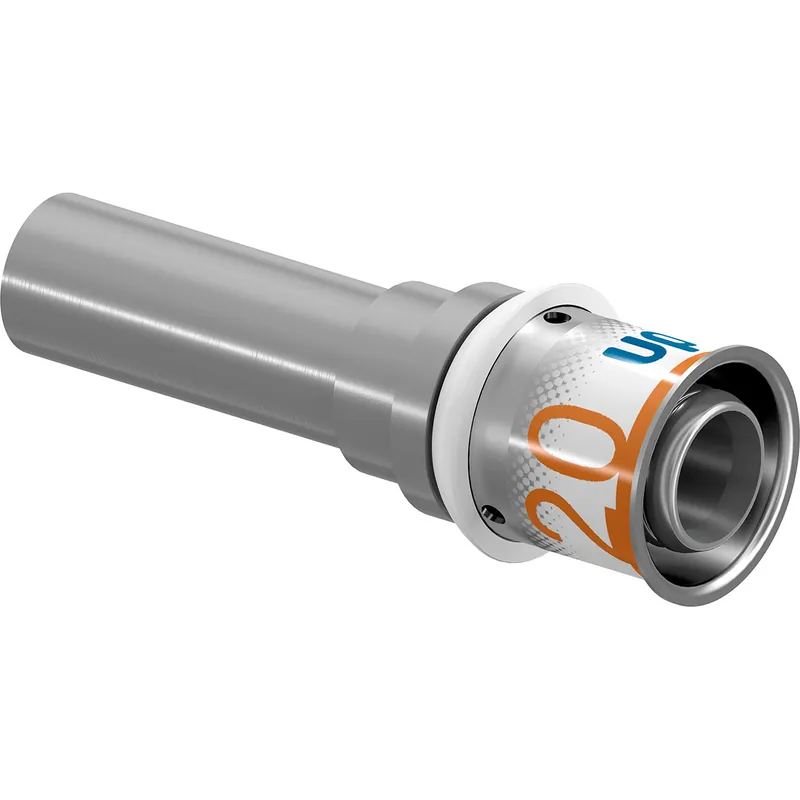 Uponor S-Press Plus pers koppeling overgang 20MLCx15mm CU/RVS 1070707 Bestel Nu