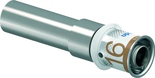 Tijdelijk Beschikbaar Uponor S-Press Plus pers koppeling overgang MLC 16x15mm CU/RVS 1070615