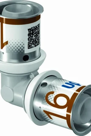 Uponor S-Press Plus PPSU pers composiet knie 90° 32mm 1039932 Uitverkoop