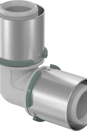 Uponor S-Press Plus PPSU pers composiet knie 90° 63mm 1032877 Weekendaanbieding