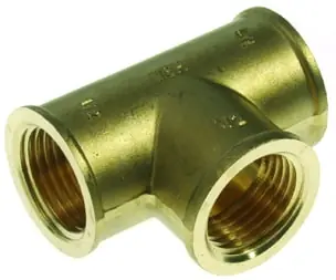 Rechtstreeks Van De Fabrikant VSH Draadfitting, T-stuk 1" binnendraad, messing