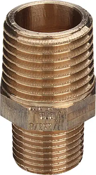 Viega rechte koppeling, borstnippel 1" x 3/4" brons (buitendraad x buitendraad) Favoriet