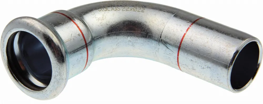 VSH XPress STAAL bocht koppeling, 90gr, 54 x 54mm, staal (pers x insteek) Lage Prijs