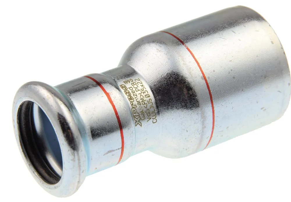 Dagaanbieding VSH XPress STAAL rechte koppeling insteekverloop 22mm x 15mm staal (insteek x pers) 6202152