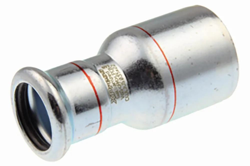 VSH XPress STAAL rechte koppeling, insteekverloop 28mm x 22mm, staal (insteek x pers) 6202196 Veilige Betaling
