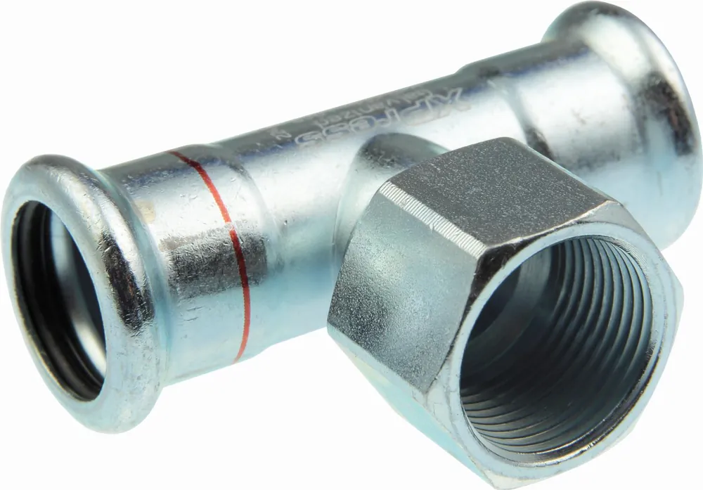 Bestseller VSH XPress T-stuk, 42mm x 1" x 42mm, staal (pers x pers x pers)
