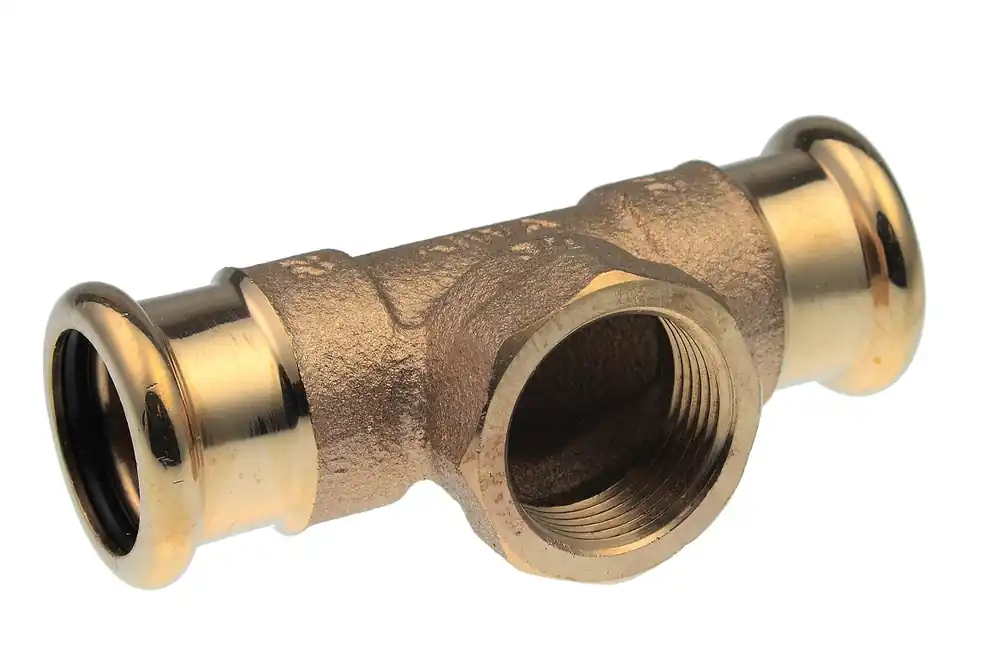 VSH Xpress T-stuk, 42mm x 1/2" x 42mm koper (pers x binnendraad x pers) Alleen Vandaag