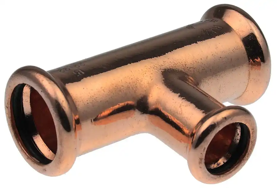 Korting VSH Xpress T-stuk, 42mm x 15mm x 42mm koper (pers x pers x pers)