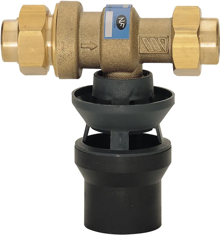 Watts keerklep, recht, 20mm, 3/4", PN10, 10bar, messing, klep, beveiligingsklasse CA Meest Verkocht