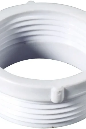 Korting Walraven, McAlpine, Verloopring buiten/binnen, 1 1/2" x 1 1/4", 21mm hoogte, PP, wit (voor vergroten van buitendraad)