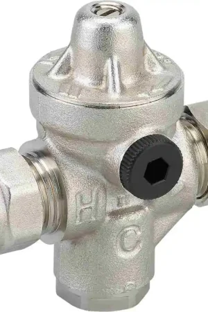 Gratis Retour Watts Industries Redufix drukverminderaar. 22mm knel. Instelbaar van 1,5-5 bar, maximaal 15 bar. Messing vernikkeld.
