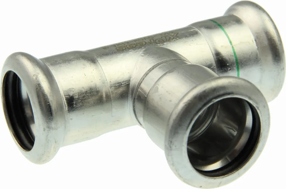 Lage Kosten VSH Xpress T-stuk, 54mm x 54mm x 54mm RVS (pers x pers x pers)