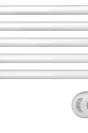 Zehnder Aura Buisradiator elektrisch tijdschakelklok links en rechts D-profiel 500W wit PBEZ-090-50/MQ Bestel Nu