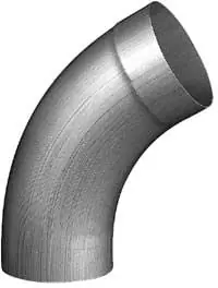 Zinken HWA bocht 80 mm 40° Finale Uitverkoop