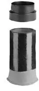 Direct Beschikbaar Burgerhout Twinsafe concentrisch 80/125mm pp paspijp werklengte L=265-375mm