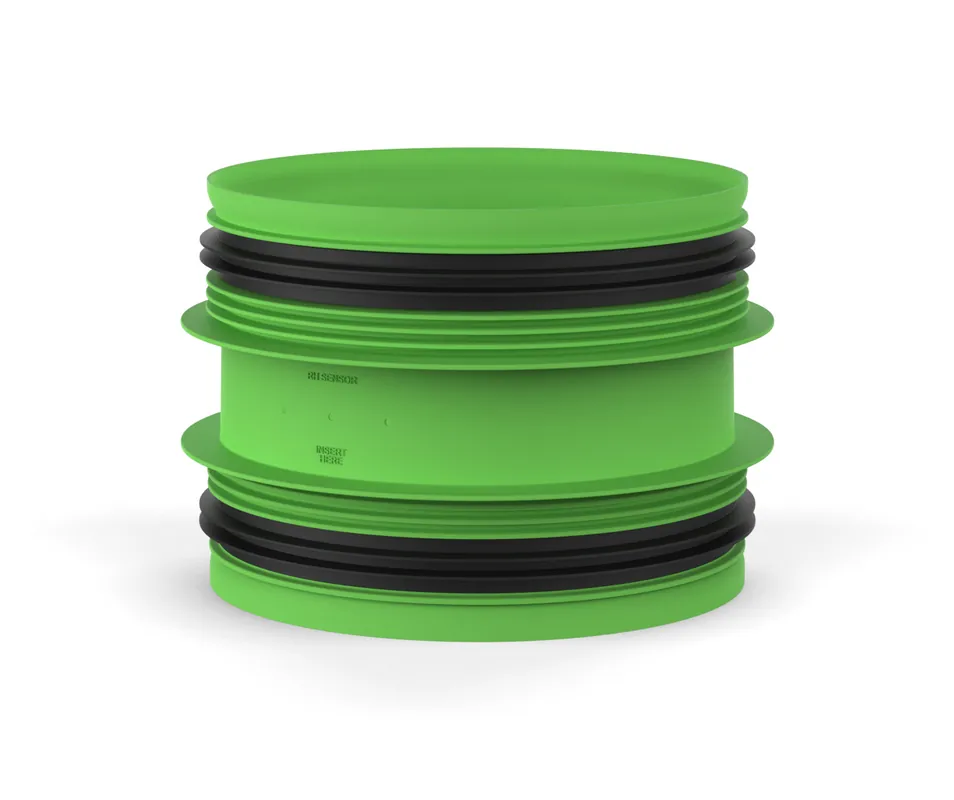 Betrouwbaar Duco aansluitstuk met rubber D160-D160 M/M