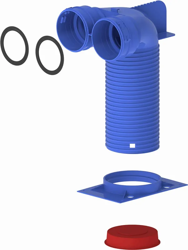 Shop Nu Burgerhout Hybalans+ ventielaansluiting 125 mm, 2x 92 mm, 90° 400470419