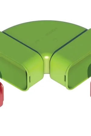 Favoriet Ubbink Air Excellent AE55sc bocht 90° horizontaal set 0188576