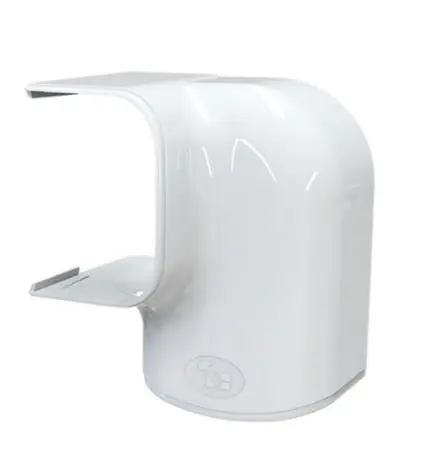 Tecnosystemi Optima, bocht verticaal/horizontaal, links, 62x46, wit Bestseller