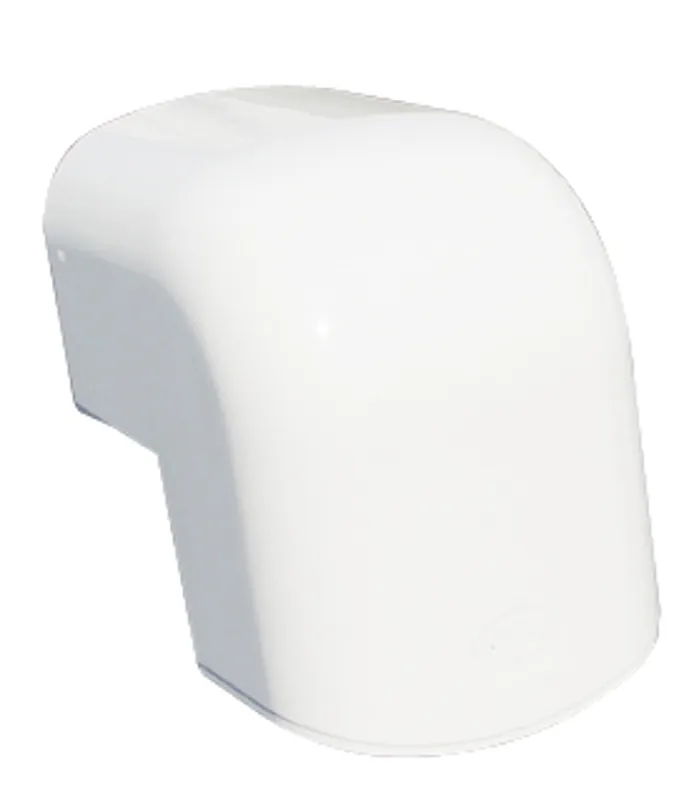 Op = Op Tecnosystemi Optima, buitenbocht, 90 graden, 102x66, wit