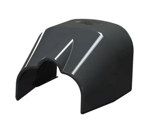 Bestseller Tecnosystemi Optima, TS75, eindkap voor pijp, 75X56, antraciet
