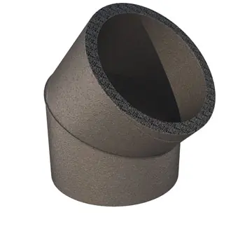 Alleen Vandaag Ubbink Aerfoam geïsoleerd leidingsysteem Bocht 45° EPE 200 grijs 0188226