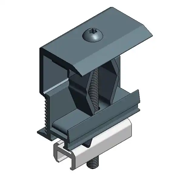 Van der Valk - Alu eindklem alu profiel 28-50mm - zwart Weekendaanbieding