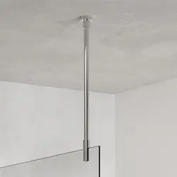 Meest Verkocht Sealskin plafondsteun 80cm (universeel) Hoogglans zilver