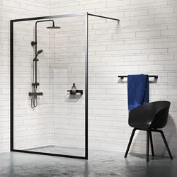Sealskin Contour inloopdouche type A3 118x200cm, 6mm helder veiligheidsglas met antikalklaag Mat zwart Goedkoop