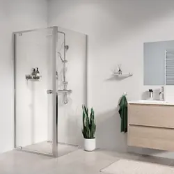 Uitverkoop Sealskin Seev zijwand 80x195cm, 6mm helder veiligheidsglas Hoogglans zilver