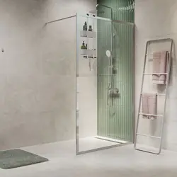 Sealskin Contour inloopdouche type A3 118x200cm, 6mm helder veiligheidsglas met antikalklaag Hoogglans zilver Nieuw
