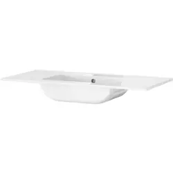 Tiger T-Line oval inbouwwastafel 101cm Glanzend wit Finale Uitverkoop