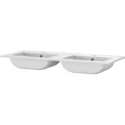 Gereduceerde Prijs Tiger T-Line Quadro inbouwwastafel 121cm Mat wit